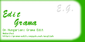 edit grama business card